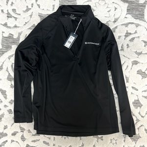 Men’s Black Vineyard Vines Performance Quarter-Zip Pullover